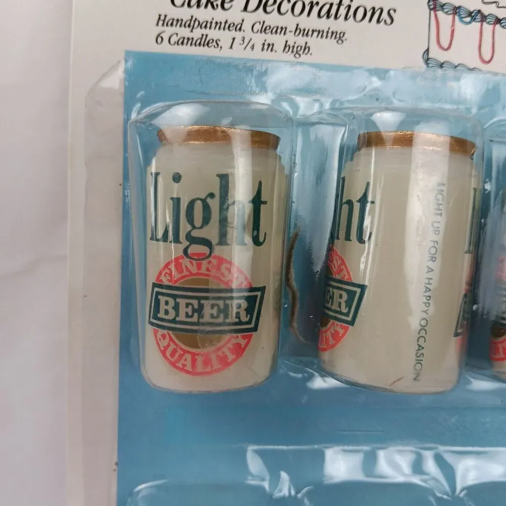 Wilton Light Beer Birthday Cake Candles Novelty Beer Can Shape Novelty 1993